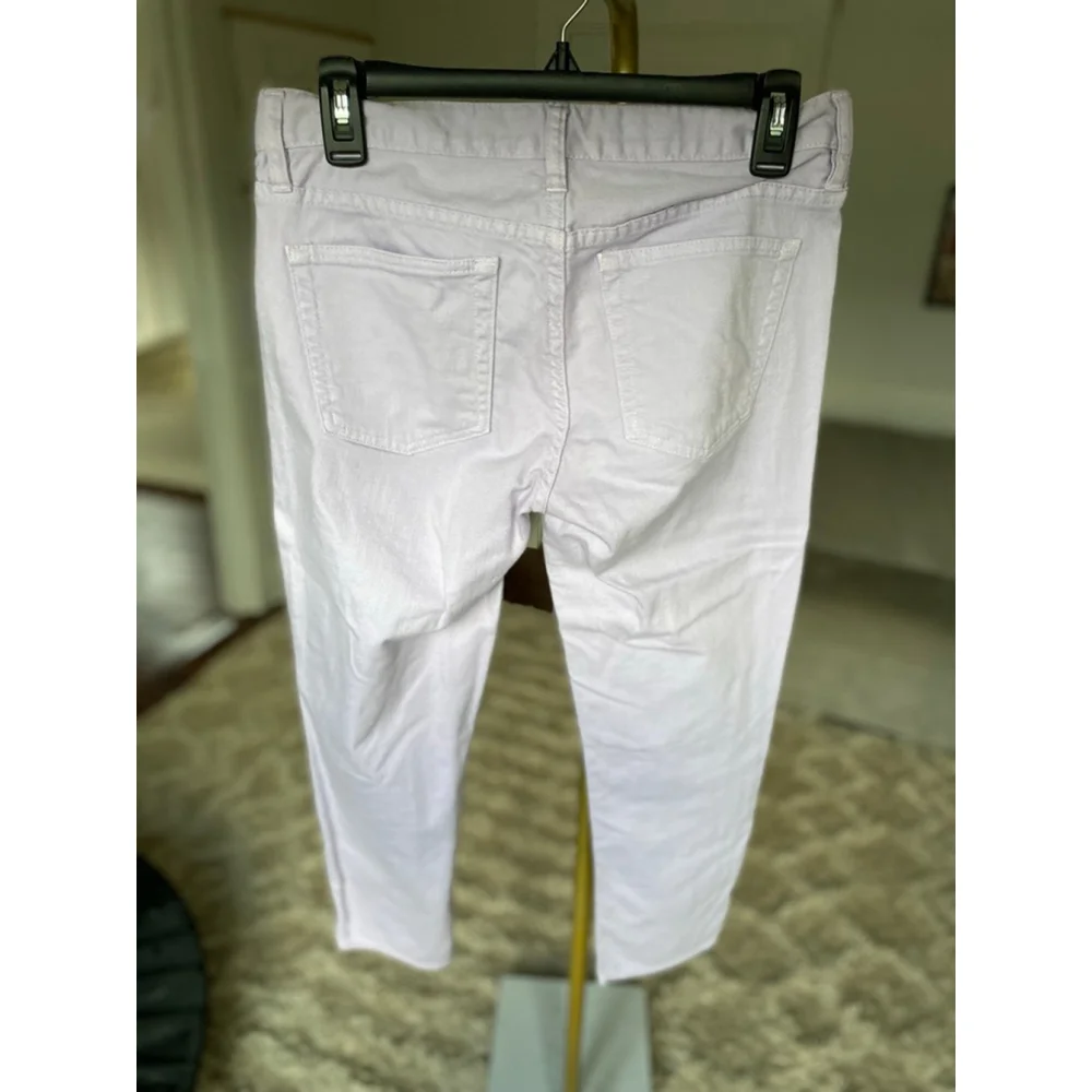 J. Crew Lilac Matchstick Jeans Cropped Sz 28 Preppy Pastel Clean Cotton Brunch